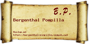 Bergenthal Pompilla névjegykártya
